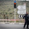 The scene of an attempted stabbing attack near Ariel, in the West Bank on Oct. 15, 2018. Photo by Flash90.