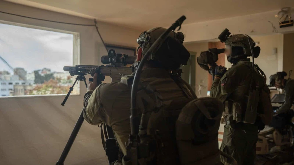 Israeli forces operating in the Gaza Strip, Feb. 10, 2024. Credit: IDF.