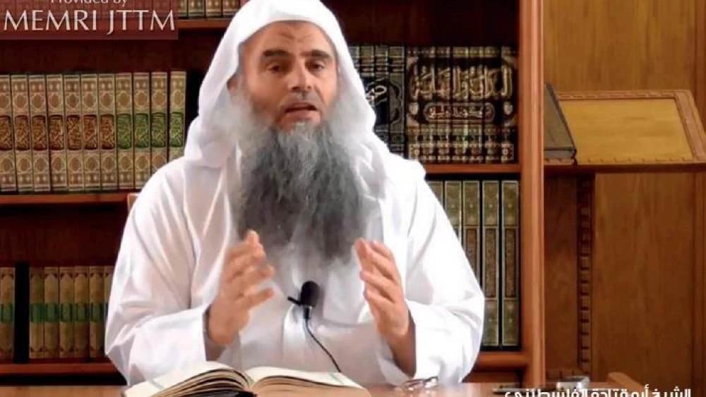 Jordan-based jihadi ideologue Abu Qatadah Al-Falastini. Credit: MEMRI.