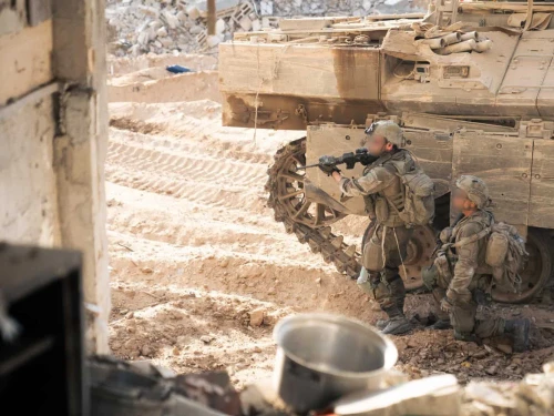 Israeli soldiers operate against Hamas terrorists in Gaza, July 2025. Credit: IDF.