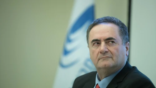 Then-Foreign Minister Israel Katz at the Transport Ministry in Jerusalem, June 23, 2019. Photo by Noam Revkin Fenton/Flash90.