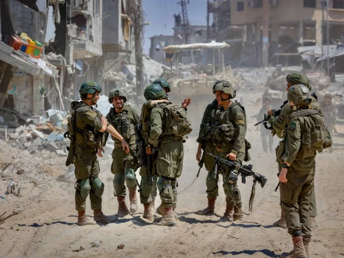 Israeli soldiers operating in Rafah in the southern Gaza Strip, July 22, 2024. Photo by Oren Cohen/Flash90.