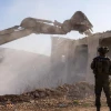 Israel Defense Forces soldiers demolish the Bruqin, Samaria home of Maher Samara, who carried out a May 14 terrorist shooting, Nov. 9, 2025. Credit: IDF.