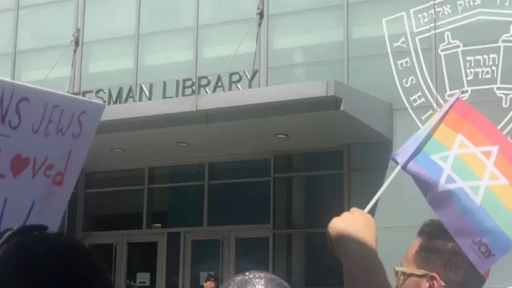 At Yeshiva University in Manhattan. Source: YU Pride Alliance/Facebook.