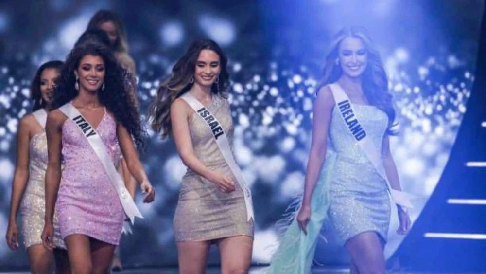 Noa Cochva competes as Miss Israel in the Miss Universe pageant, December 2021. Credit: Miss Universe.