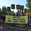 Members of the Sunrise GW group protesting outside of the White House in Washington, D.C. Source: Twitter.