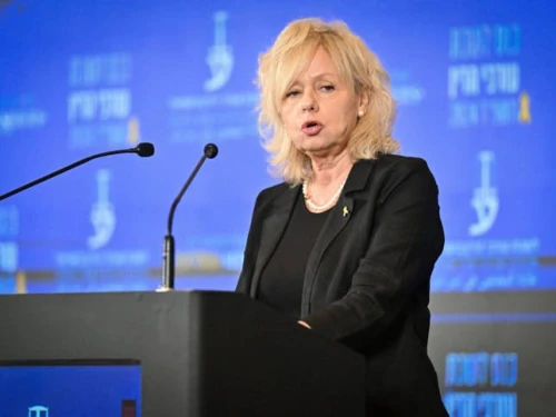 Israeli Attorney General Gali Baharav Miara speaks at the Israel Bar Association annual conference in Eilat, May 27, 2024. Credit: Flash90.
