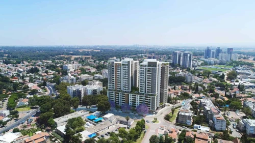 A view of Ramat HaSharon, north of Tel Aviv. Credit: Courtesy of Aura Construction.