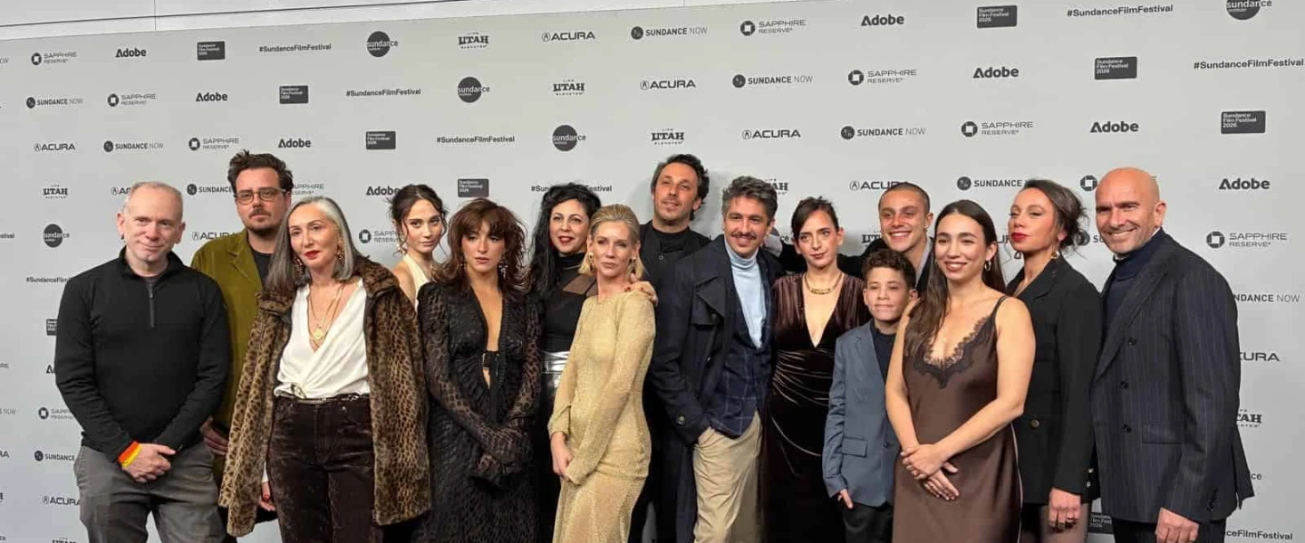 Director Moshe Rosenthal and the cast of “Tell Me Everything” represent Israel at the 2026 Sundance Film Festival. Credit: Israel’s official X account.