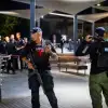 A terrorist stabbed three Israelis at a mall in the southern city of Gan Yavne, March 31, 2024. Photo by Liron Moldovan/Flash90.