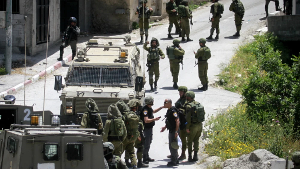 Israeli soldiers operate in Yabad, near Jenin, in May 12, 2020. Photo by Nasser Ishtayeh/Flash90.