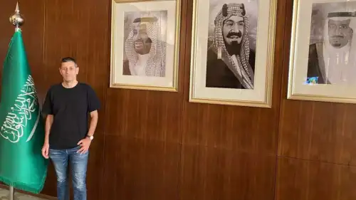 Israeli journalist Yoav Limor in Saudi Arabia. Photo: Yoav Limor.