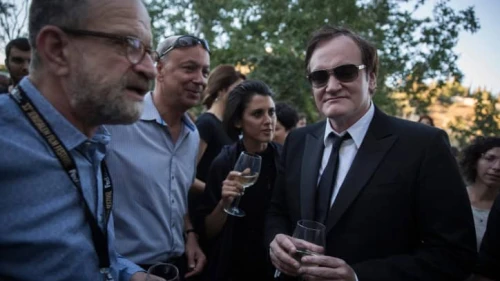U.S. filmmaker Quentin Tarantino at the opening night of the Jerusalem Film Festival at the Cinematheque near the Old City of Jerusalem, on July 7, 2016. Photo by Hadas Parush/Flash90.