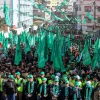 Thousands of Palestinians attend a rally in Jabalia, in the northern Gaza Strip, marking the 34th anniversary of the Hamas Islamic movement, Dec. 10, 2021. Photo by Atia Mohammed/Flash90.
