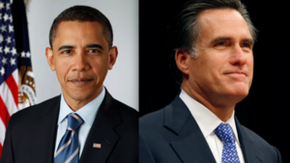 Click photo to download. Caption: Barack Obama and Mitt Romney. Credit: White House and Gage Skidmore.