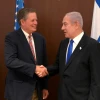 Prime Minister Benjamin Netanyahu meets with Sen. Steve Daines in Jerusalem Aug. 30, 2023. Photo by Amos Ben-Gershom/GPO.