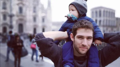 Eitan Biran with his late father, Amit Biran. Source: Facebook.
