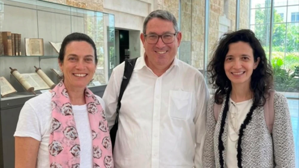 (From left) Dr. Orly Tamir, Prof. Aron M. Troen and Moran Accos, authors of a new study mapping Israel’s food-aid network and identifying gaps in its distribution, coordination and oversight, Aug. 11, 2026. Credit: Courtesy of Moran Accos.