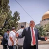 Israeli National Security Minister Itamar Ben-Gvir visits the Temple Mount in the capital's Old City on Jerusalem Day, May 26, 2025. Photo by Yonatan Sindel/Flash90.