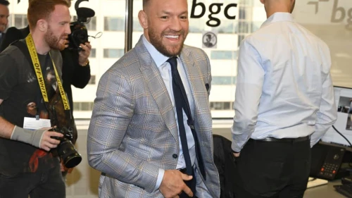 Connor McGregor attends Charity Day 2024 hosted by the Cantor Fitzgerald Relief Fund at BGC Group New York City on Sept. 11, 2024. Photo by Dave Kotinsky/Getty Images for The Cantor Fitzgerald Relief Fund.