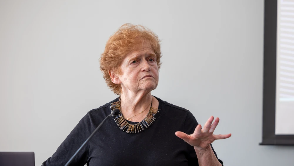 Deborah Lipstadt, former U.S. special envoy to monitor and combat antisemitism, speaks at a launch event for the Emory Policy Institute on Countering Antisemitism at Emory University, in Atlanta, Sept. 8, 2026. Credit: Avery Spalding.