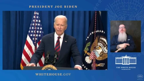 U.S. President Joe Biden delivers remarks on the ceasefire and hostage deal, on Jan. 19, 2025. Credit: White House/YouTube.