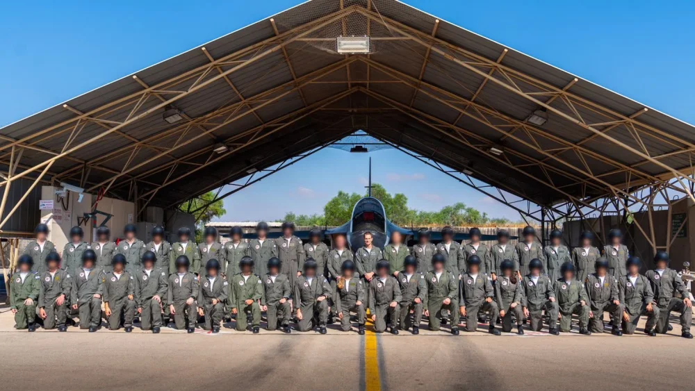 The Israeli Air Force’s next generation of aircrews poses for a photo in 2026. Credit: Israel Air Force.