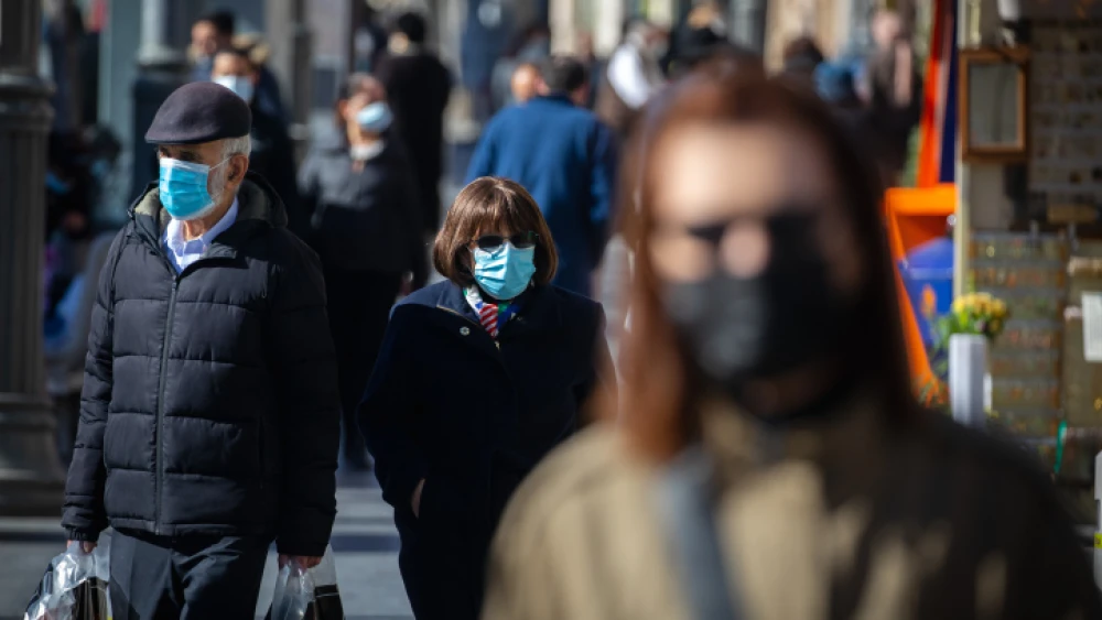 Downtown Jerusalem during the country's third nationwide coronavirus lockdown, Jan. 21, 2021. Photo by Olivier Fitoussi/Flash90.