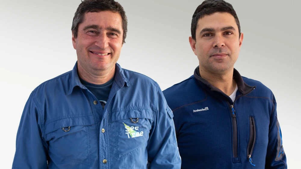Israel Talpaz (left), SeeTree’s co-founder and CEO, with Guy Morgenstern SeeTree co-founder and CTO. Credit: Courtesy of SeeTree.