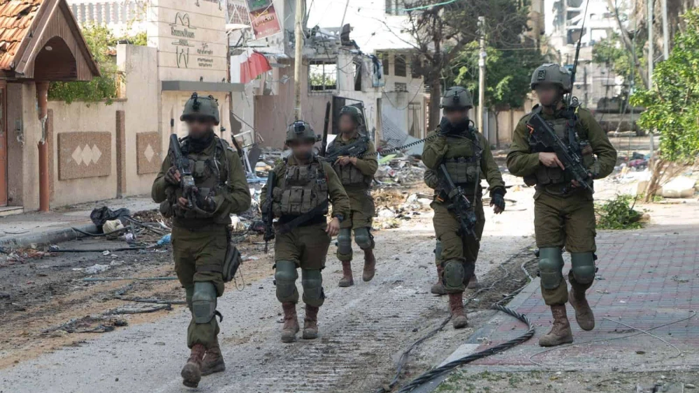 Israeli forces operating in the Gaza Strip, Feb. 10, 2024. Credit: IDF.