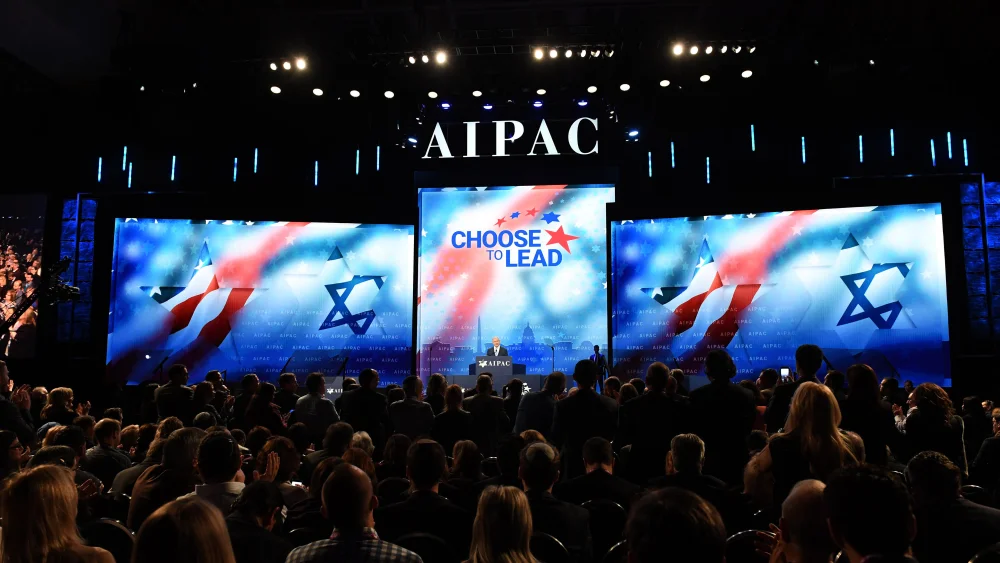 Israeli Prime Minister Benjamin Netanyahu speaks at the AIPAC Conference in Washington D.C., on March 6, 2018. Credit: Haim Zach / GPO.