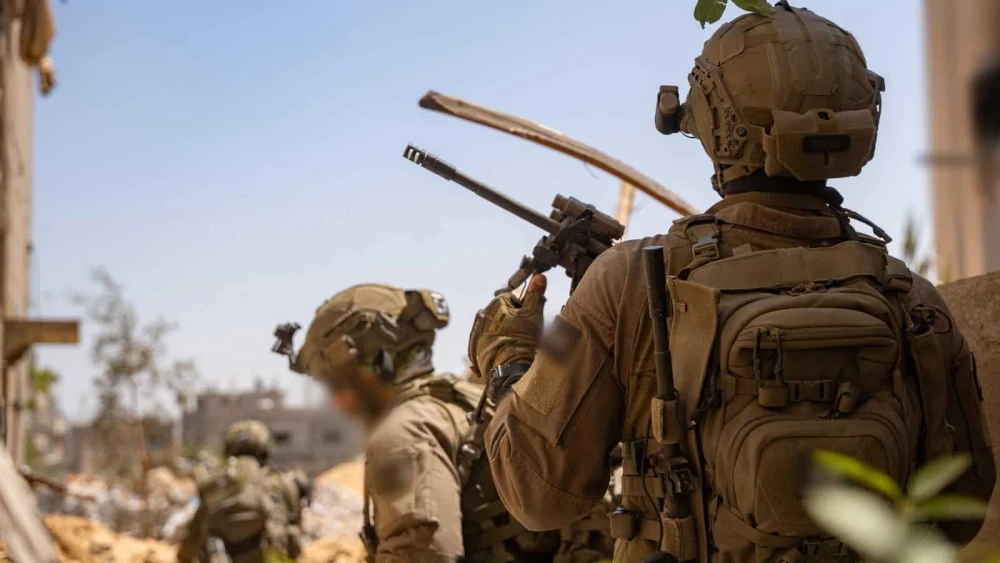 Kfir Brigade troops operate in the Gaza Strip during ongoing combat missions. Undated photo released by the IDF on June 2, 2025. Credit: IDF.