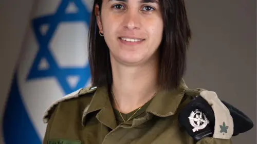 Maj. Ella Waweya of the IDF Spokesperson's Unit. Courtesy photo.