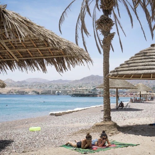 Enjoying at the Red Sea in the southern Israeli city of Eilat on May 13, 2020. Photo by Yossi Zeliger/Flash90.