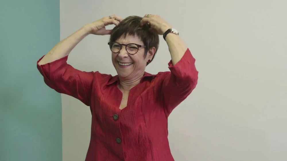 Wendy Sandler, professor of linguistics at the University of Haifa and founding director of the northern Israeli institution's Sign Language Research Lab. Source: YouTube.
