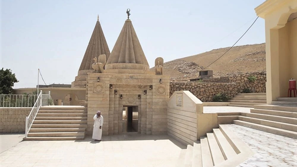 Sharfadin temple in Sinjar, Iraq. Credit: GeorgetheDragonslayer via Wikimedia Commons.