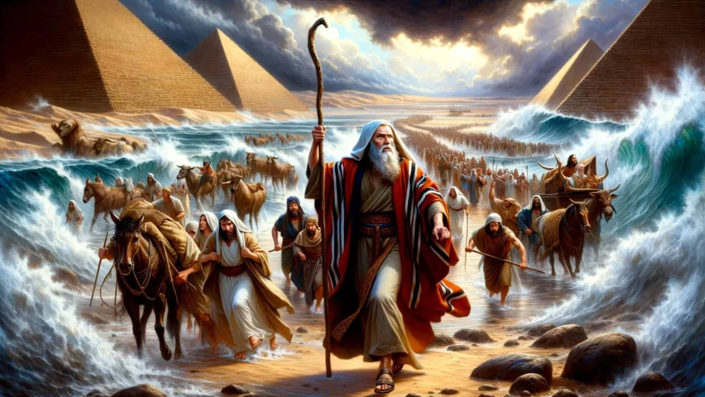Moses Crossing Red Sea