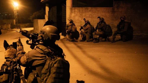 Israeli forces conduct a counterterror operation near Jenin, Dec. 1, 2022. Credit: IDF Spokesperson's Unit.