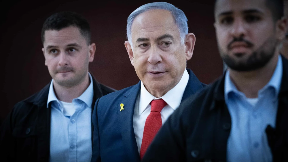 Prime Minister Benjamin Netanyahu at the Knesset in Jerusalem, Sept. 9, 2024. Photo by Yonatan Sindel/Flash90.