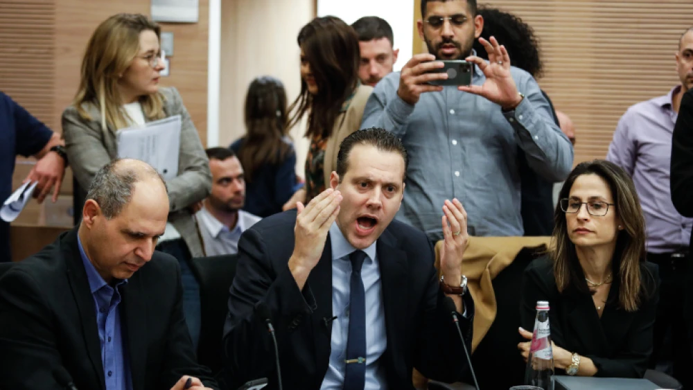 Israeli coalition whip Miki Zohar of the Likud Party speaks during a Knesset Finance Committee meeting on Dec. 30. 2019. Photo by Olivier Fitoussi/Flash90.