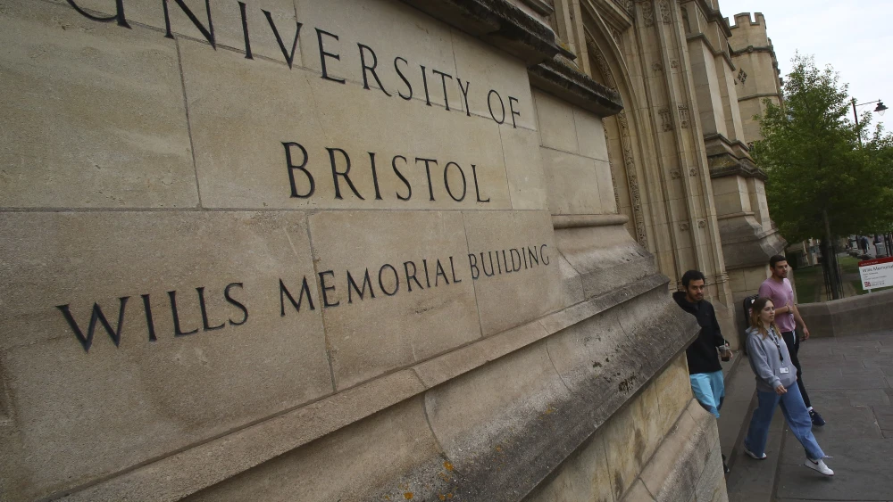 A building in the University of Bristol is pictured in Bristol, south west England on May 16, 2019. Photo by GEOFF CADDICK/AFP via Getty Images.