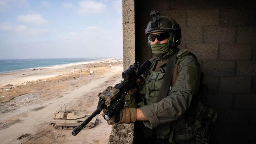 Israeli troops operating in the Hamas-ruled Gaza Strip, Nov. 11, 2023. Credit: IDF.
