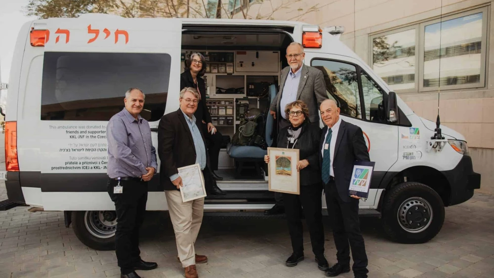 ICEJ Military Ambulance Dedication