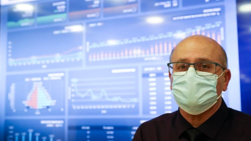 Israeli Health Ministry Director General Hezi Levy attends a press conference about COVID-19 at the Health Ministry in Jerusalem on July 6, 2020. Photo by Olivier Fitoussi/Flash90.
