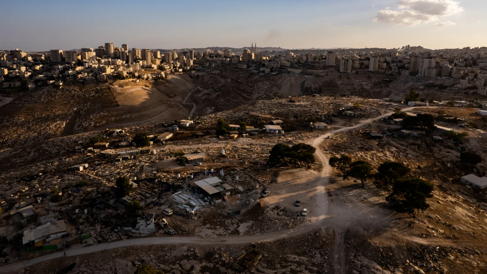 Aerial view of the E1 area, outside Ma'aleh Adumim, Oct. 25, 2025. Photo by Yaniv Nadav/Flash90.
