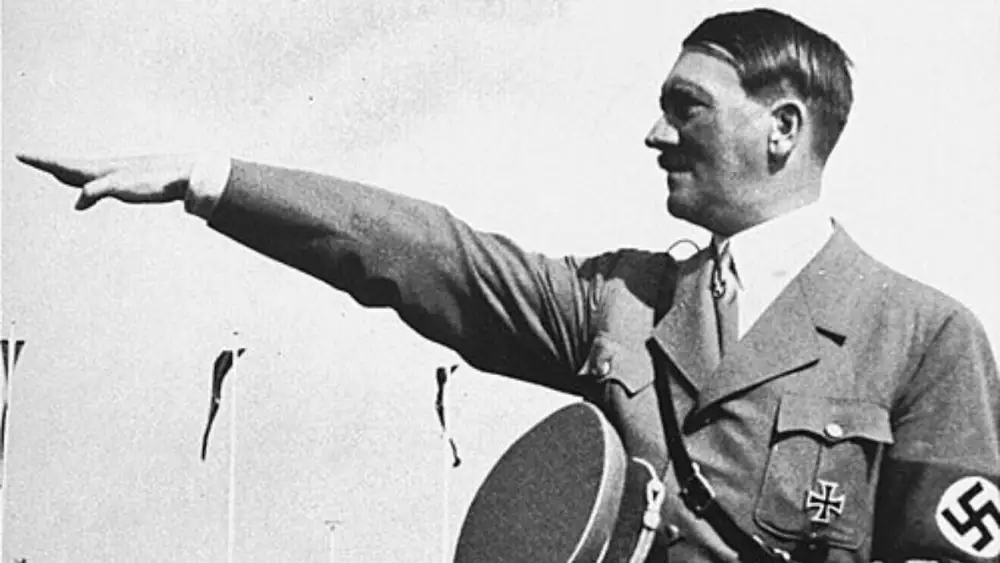 Adolf Hitler Saluting at Reich Party Day