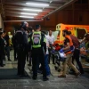 An Israeli man wounded in a terrorist attack near Kiryat Arba is taken to Hadassah Medical Center in Jerusalem's Ein Kerem, Oct. 29, 2022. Credit: Olivier Fitoussi/Flash90.