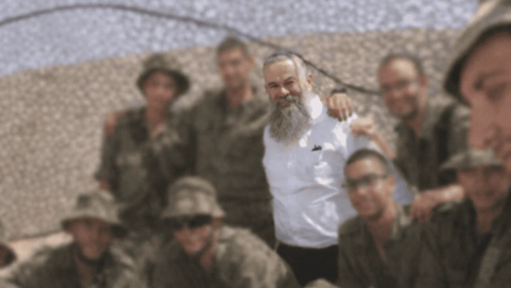 Rabbi Shalom Myers with religious soldiers serving in the IDF, 2025. Credit: Courtesy.