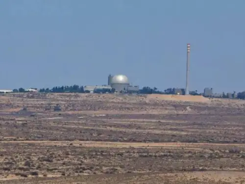 The nuclear research facility near Dimona in the eastern Negev. Photo by Moshe Shai.