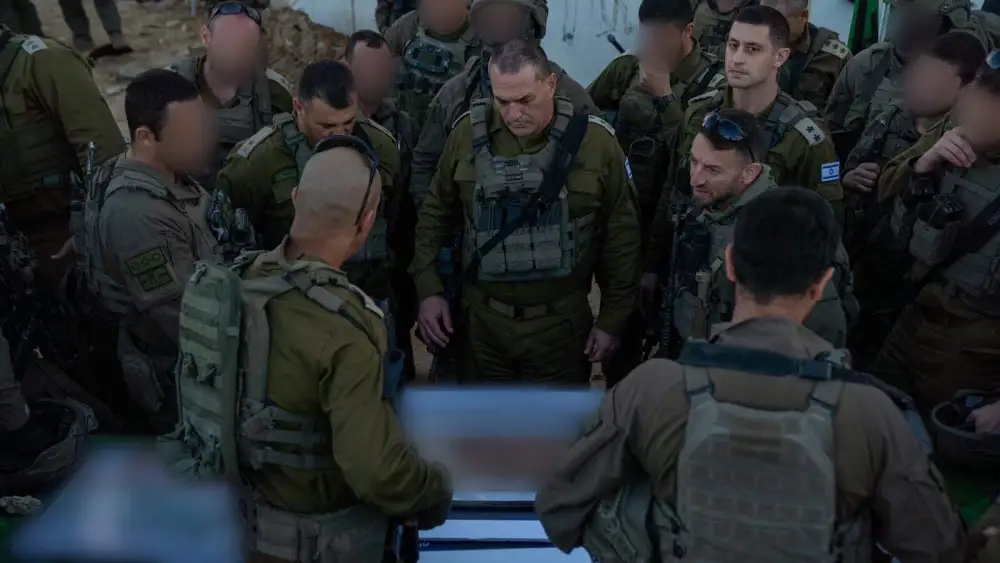 Israel Defense Forces Chief of Staff Lt. Gen. Eyal Zamir during a visit to the southern Gaza Strip, Dec. 31, 2025. Credit: IDF.